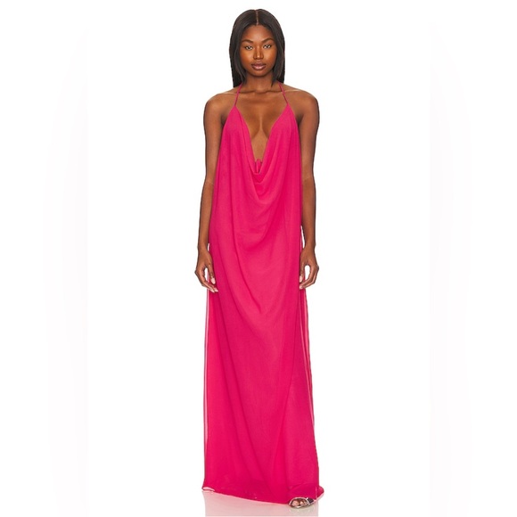 NWT NBD Alcina Maxi Dress‎ in Party Pink Size Small $258